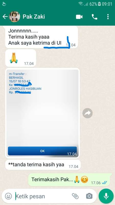 lolos masuk UI